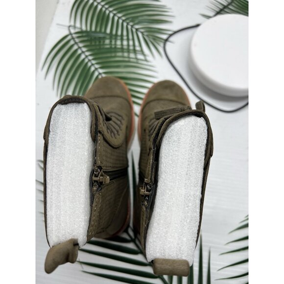 MIA Olive Green Havenn Kashton Side Zip Lace Up Combat Bootie Size 6 NWOB - Picture 8 of 11